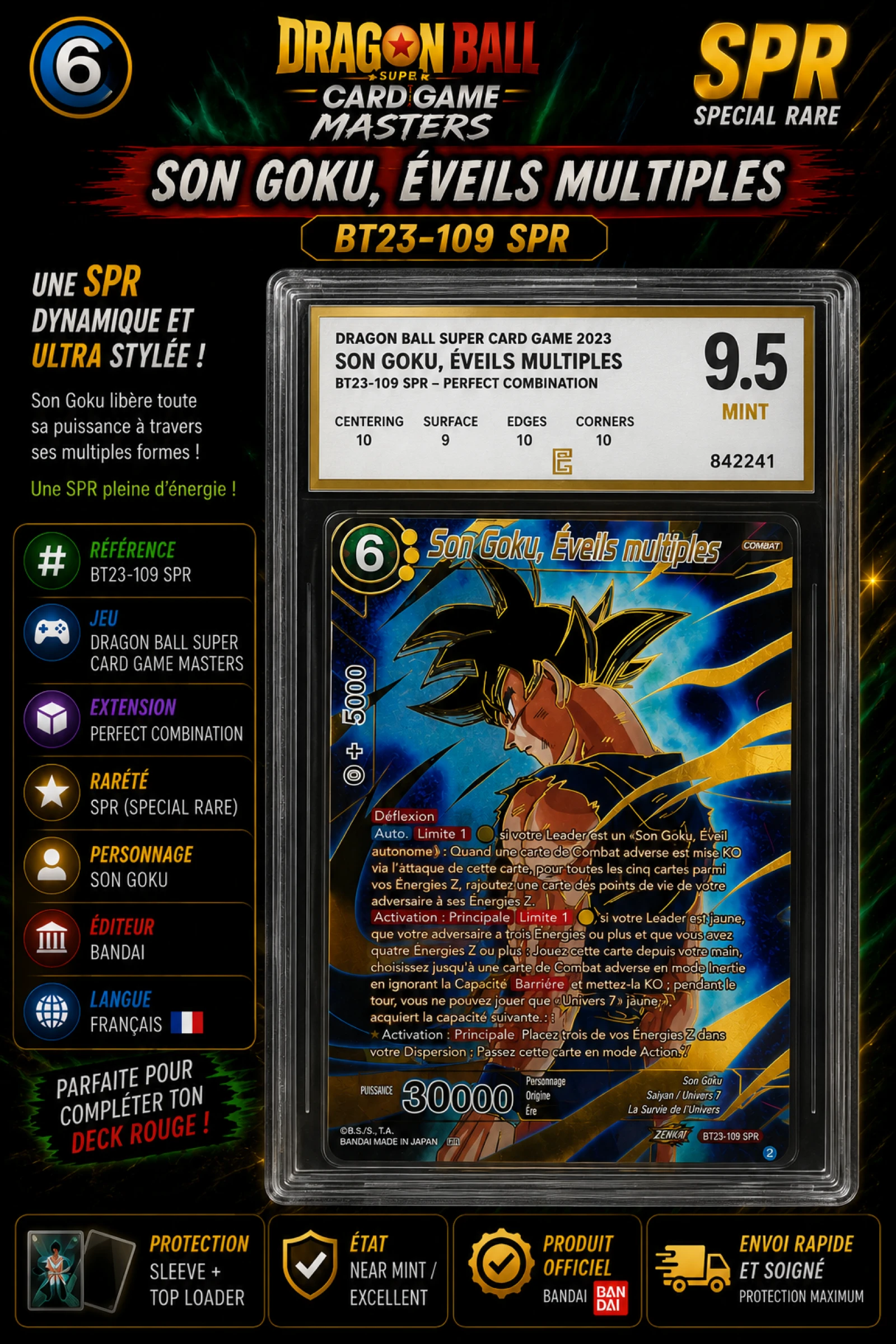 Carte gradée dragon Ball master